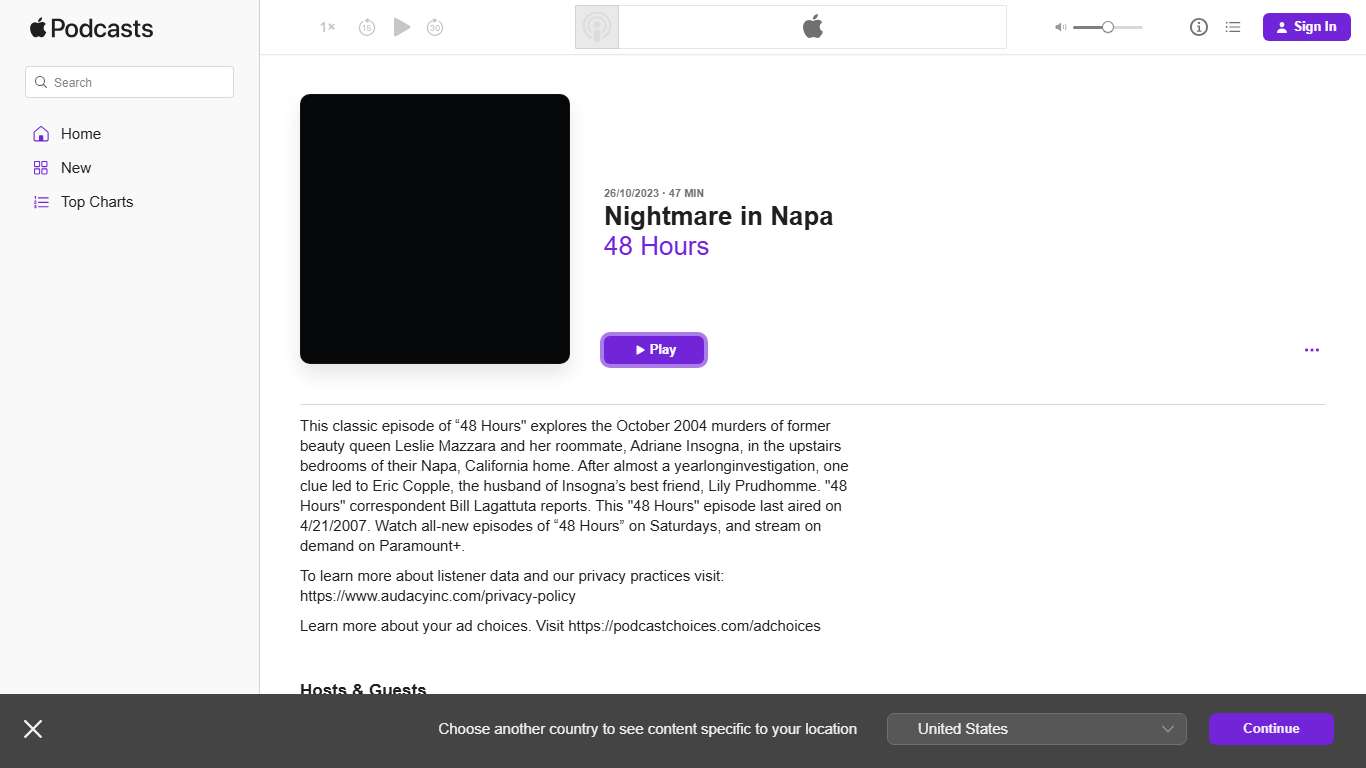 Nightmare in Napa–48 Hours – Apple Podcasts